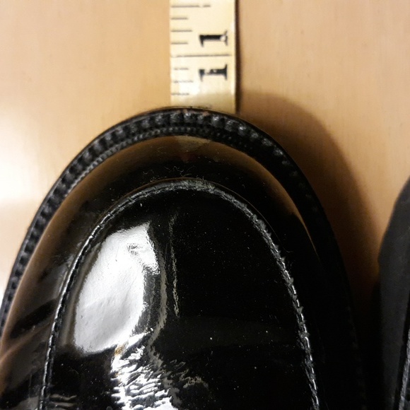 Paul Green patent leather lace loafer vibram lug sole - Picture 6 of 9